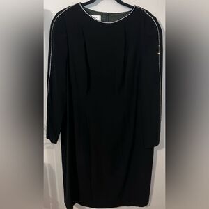 Vintage Linea F Black Dress with Bling Details